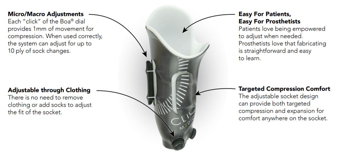 Capstone O&P | Adjustable RevoFit Socket | Capstone Orthotics & Prosthetics